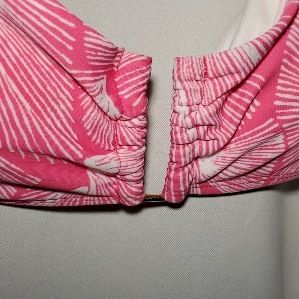 Leilani Bikini Size 6 Pink White Floral - Picture 5 of 10